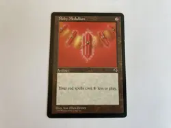 Ruby Medallion - Tempest - MTG Magic The Gathering - MP Moderately Played - Image 1