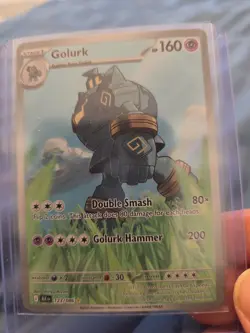 Pokemon SV Golurk Illustration Rare Holo Black Bolt 123/086 - Image 1