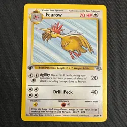 1st Edition Fearow 36/64 Jungle Non Holo Uncommon WoTC Pokemon 1999 LP - Image 1