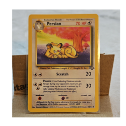 Pokemon TCG Persian 42/64 Jungle Uncommon Stage 1 Regular HP70 English 1999 - Image 1