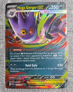 Pokemon Mega Gengar EX Double Rare Holo 056/094 Me02: Phantasmal Flames - Image 1