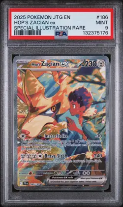Pokemon Hop’s Zacian EX 186/159 Journey Together SIR PSA 9 - Image 1