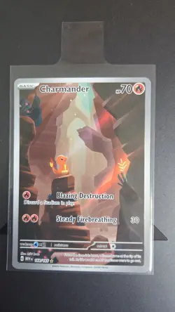2023 Pokemon Charmander 168/165 Scarlet & Violet 151 Art Rare Full Art Holo - Image 3