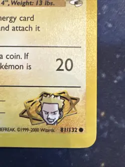 Lt. Surge's Pikachu 081/132 Gym Heroes Regular 1st Edition Vintage Pokemon CCG - Image 5