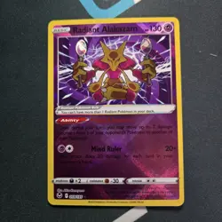 Radiant Alakazam 059/195 Swsh12: Sword & Shield Silver Tempest Holo Pokemon TCG - Image 1
