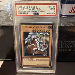 PSA 9 - Blue Eyes White Dragon LC01 Ultra Rare Limited Edition Yugioh! 2023 - Image 1