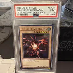 Red-Eyes Black Dragon LOB-EN070 Leg. of Blue Eyes White Dragon 25th Anni, PSA 9 - Image 1