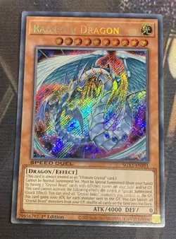 Yugioh- Rainbow Dragon - Secret Rare Holographic 1st Edition - Image 1