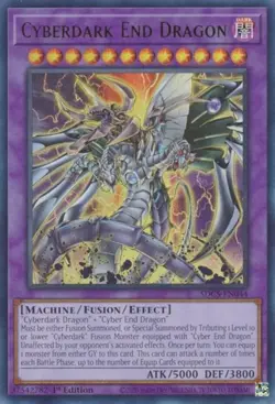 Cyberdark End Dragon - SDCS-EN044 - Ultra Rare - 1st Edition Near Mint Yugioh Ca - Image 1