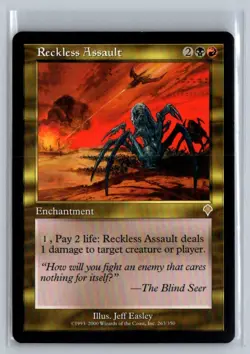 Reckless Assault Invasion Rare - MTG Magic the Gathering Card - Image 1