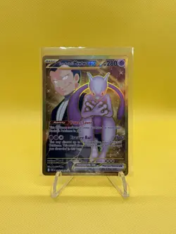 Pokemon Mewtwo EX TCG Hyper Rare Card Team Rockets 240/182 Destined Rivals - Image 1