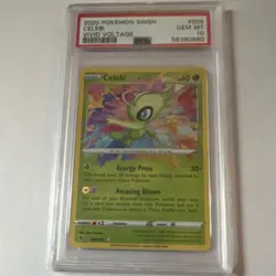 Pokemon Celebi Amazing Rare Vivid Voltage Holo 009/185 PSA 10 Card - Image 1
