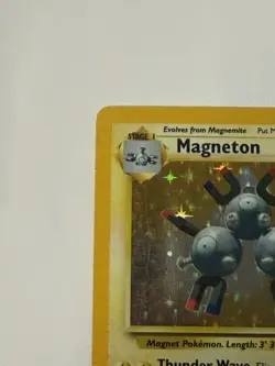 Pokemon TCG Magneton Base Set Holo Unlimited Rare Card 9/102 - Image 2