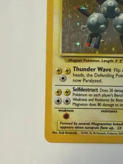 Pokemon TCG Magneton Base Set Holo Unlimited Rare Card 9/102 - Image 5