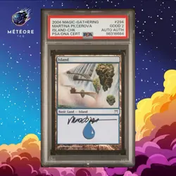 Carte Magic MTG Island 292/306 PSA 2 Signed Autograph Martina Pilcerova - Image 1