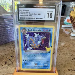 Pokemon Dark Gyarados 8/82 Celebrations Classic Collection CGC 10 Holo Card - Image 1