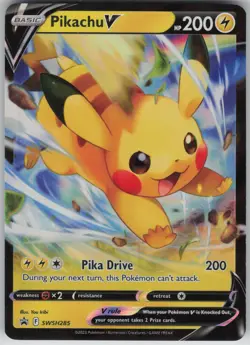 Pikachu V Promo SWSH: Sword & Shield Promo Cards SWSH285 NM - Image 1