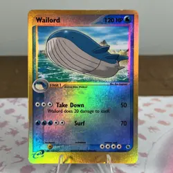 Vintage Pokemon Card Wailord 14/109 EX Ruby & Sapphire Reverse Holo - Image 1