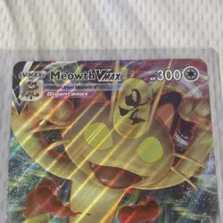 Pokemon Meowth VMAX Promo Holo Card SWSH005 Sword & Shield 300 HP English - Image 3