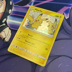 Pokemon Pikachu TCG Sun & Moon SM162 Holo Promo Card Swirl - Image 5