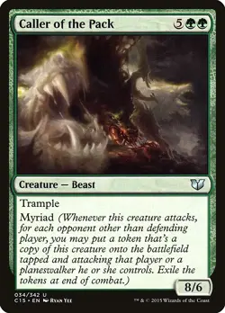 Caller of the Pack Commander 2015 NM Green Uncommon MAGIC MTG CARD ABUGames - Image 1