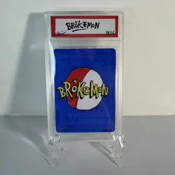 1/1 Hand Drawn Zappy Rat Snorlax Poncho Slabbed Card Pokemon Parody Brokemon Art - Image 5