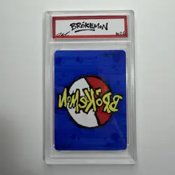 1/1 Original Hand Drawn Electro Bird Slabbed Signed Brokemon Parody Pokemon Card - Image 2