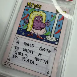 1/1 Original Hand Drawn Minx Jynx Slabbed Signed Brokemon Parody Pokemon Card - Image 2