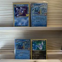 Nintendo Pokemon TCG 4-Card Holo Lot Dark/Misty’s Gyarados Dratini English - Image 1