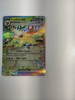 Leafeon ex 006/131 Prismatic Evolutions Holo TCG Pokemon Card English - Image 4