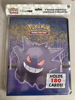 Ultra Pro Binder Pokemon TCG Gengar Haunted Hollows 9 Pocket 180 Cards - Image 1