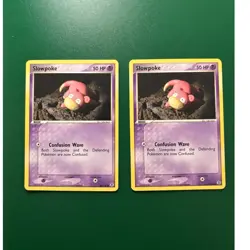 Pokemon Slowpoke Basic 2004 Card Lot 2x 80/112 Regular English - Image 1