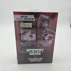 Pokemon Mystery Gems 1 CGC Graded Card & 1 Booster Pack 2025! New Sealed Box! - Image 3
