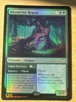 Bloomvine Regent // Claim Territory- Tarkir: Dragonstorm Foil MTG-NM - Image 1