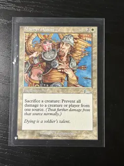 MTG Martyr's Cause Mystery Booster Urza's Legacy 013/144 Regular Uncommon Card - Image 1