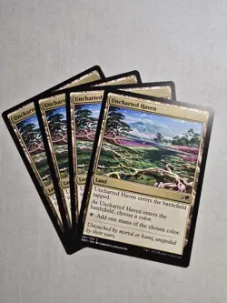 x4 Uncharted Haven NEO MTG 281/302 COMMON M/NM 4x - Image 1