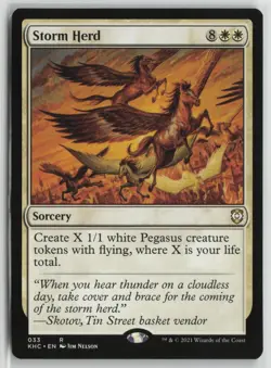 Storm Herd Lightly Played Commander: Kaldheim Magic: The Gathering - Image 1