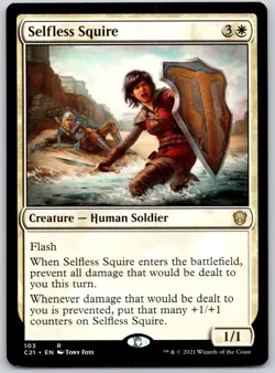 Selfless Squire - Commander 2021 C21 - MTG - LP Magic - 103 R - Image 1