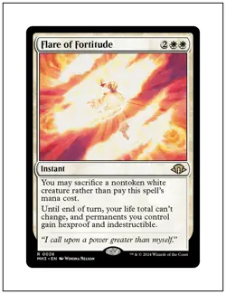 1x Flare of Fortitude, Magic the Gathering MTG NM - Image 1
