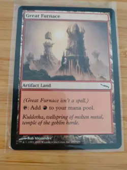 MTG Great Furnace (Retro Frame) Commander Masters M/NM Free UK P&P - Image 1