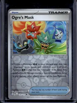 2025 Pokemon Prismatic Evolutions Ogre's Mask Uncommon #118/131 - Image 1
