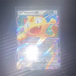 Pokemon Meowth EX 062/088 POR Holo Rare Basic 170 HP English - Image 1