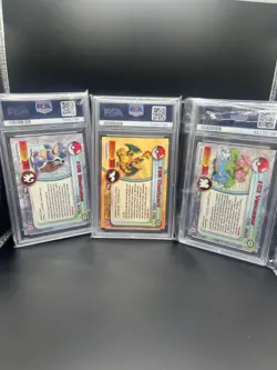 1999 Topps Pokemon TV Charizard, Blastoise, & Venusaur PSA 10 - Image 2