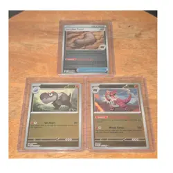 Nintendo Pokemon TCG 3-Card Holo Lot Tyrunt/Tyrantrum/Antique Jaw Fossil - Image 1