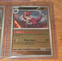 Nintendo Pokemon TCG 3-Card Holo Lot Tyrunt/Tyrantrum/Antique Jaw Fossil - Image 4