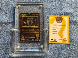 Ancient Mew Pokemon Card MINT Sealed Collectors Acrylic Case 1999 RARE 10 - Image 2