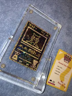 Ancient Mew Pokemon Card MINT Sealed Collectors Acrylic Case 1999 RARE 10 - Image 4