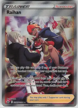Pokemon TCG Raihan Ultra Rare Crown Zenith: Galarian Gallery GG65/GG70 - Image 1
