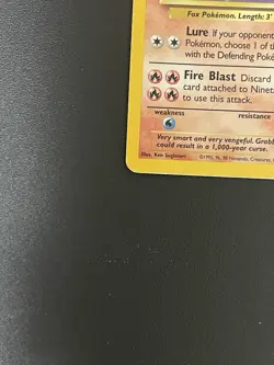 Pokemon TCG Ninetales Base Set 12/102 Holo 1999-2000 Moderately Played/ Damage - Image 3