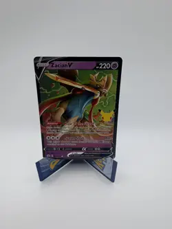 2024 POKEMON TCG 25TH ANNIVERSARY CELEBRATIONS ZACIAN V #16/25 ULTRA RARE - Image 1